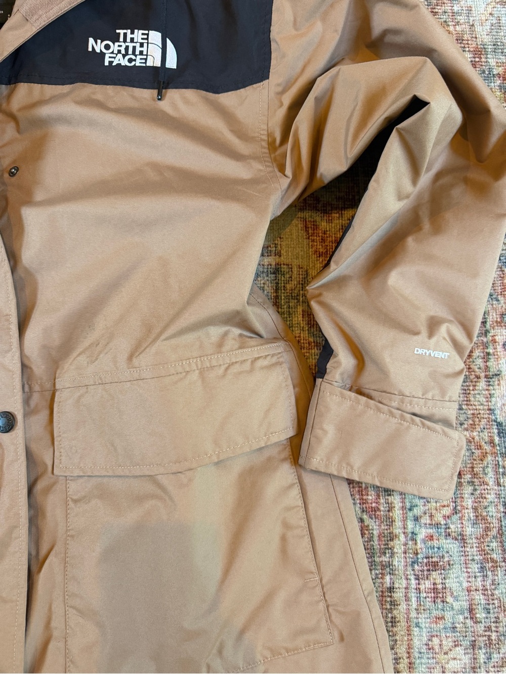 The North Face Reign On Parka Women’s Two-Tone Brown & Black Long Hooded Jacket - Picture 7 of 14